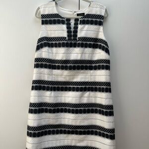 Laundry women's white/black sleeveless size 14 dress